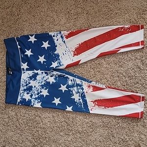 CVG American flag Capri leggins